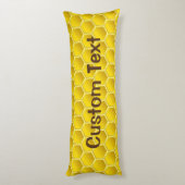 Honingbee Cartoon Lichaamskussen (Achterkant (Verticaal))