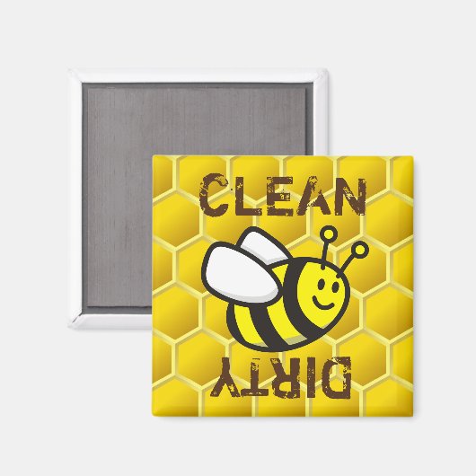 Honingbee Cartoon Magneet (Voorkant / Achterkant)