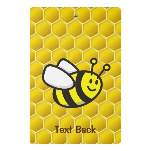 Honingbee Cartoon Mini Klembord (Achterkant)