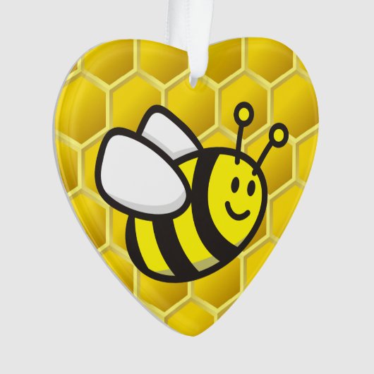 Honingbee Cartoon Ornament (voorkant)