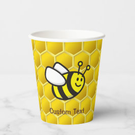 Honingbee Cartoon Papieren Bekers