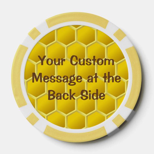 Honingbee Cartoon Poker Chips (Achterkant)