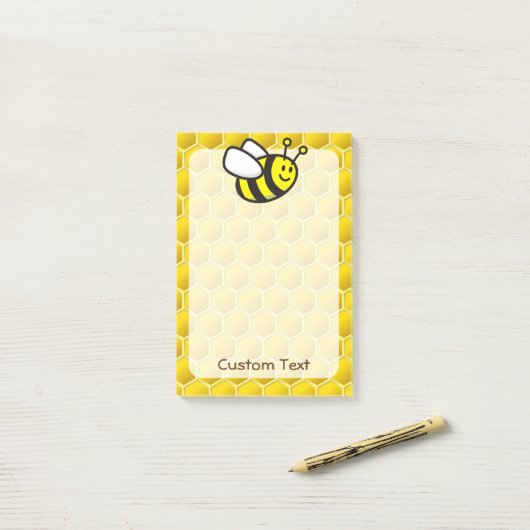 Honingbee Cartoon Post-it® Notes (Op bureau)
