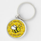 Honingbee Cartoon Sleutelhanger (Voorkant)