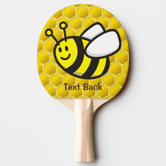 Honingbee Cartoon Tafeltennisbatje (Achterkant)