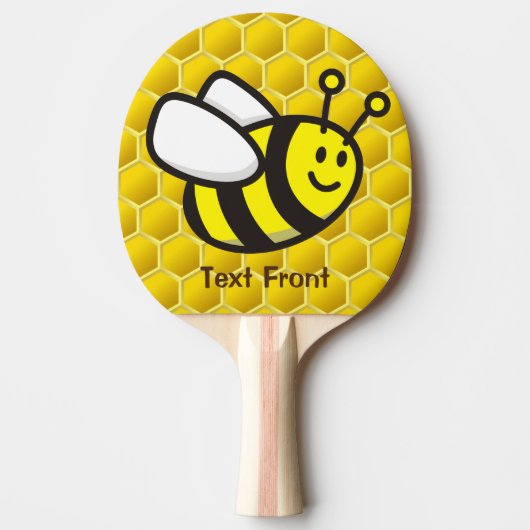 Honingbee Cartoon Tafeltennisbatje (Voorkant)