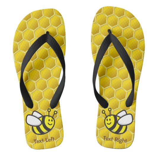 Honingbee Cartoon Teenslippers (Voetbed)