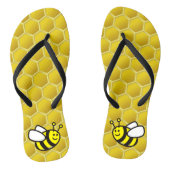 Honingbee Cartoon Teenslippers (Voetbed)