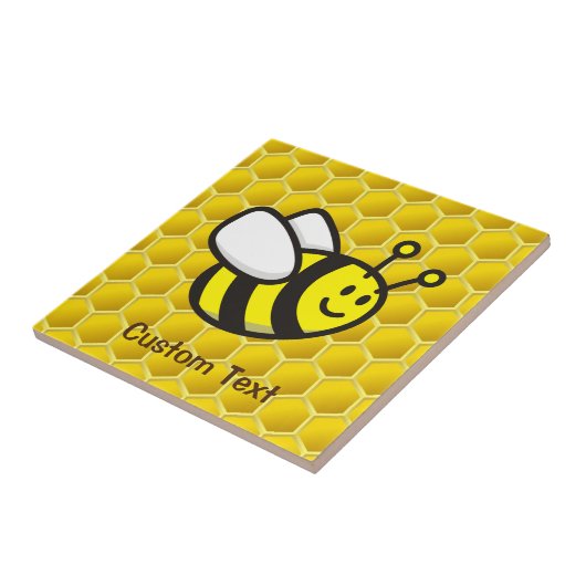 Honingbee Cartoon Tegeltje (Zijkant)