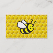 Honingbee Cartoon Visitekaartje (Achterkant)