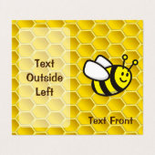 Honingbee Cartoon Visitekaartje (Buitenkant ongevouwen)
