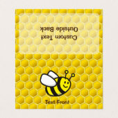 Honingbee Cartoon Visitekaartje (Buitenkant ongevouwen)