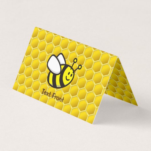 Honingbee Cartoon Visitekaartje (Voorkant)