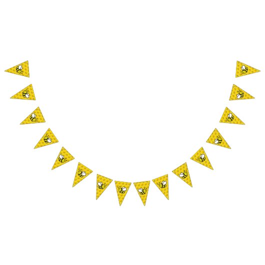 Honingbee Cartoon Vlaggetjes (Alle)