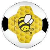 Honingbee Cartoon Voetbal (Gedraaid)
