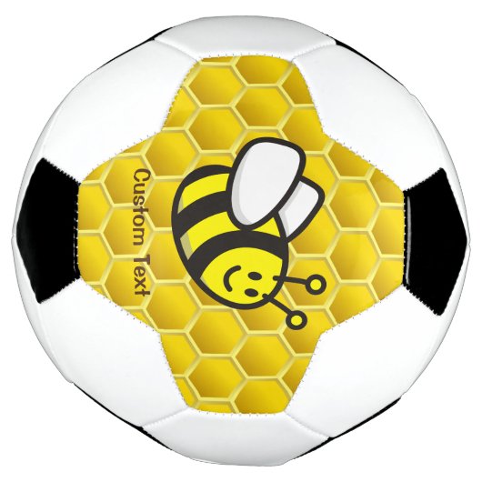 Honingbee Cartoon Voetbal (Gedraaid)