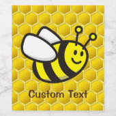 Honingbee Cartoon Wijn Etiket (Enkel label)