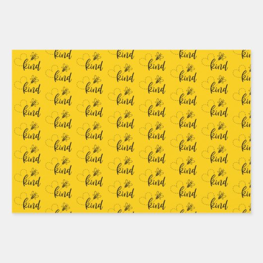 Honingbee Honingraat Reeks verpakkingspapier 3 Inpakpapier Vel (Voorkant 3)