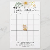 HoningBeer Baby shower Bingo Game (Voorkant)