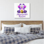 HoningBeer Canvas Afdruk (Insitu (Slaapkamer))