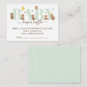 HoningBeer Diaper Raffle Enclosure Kaart (Voorkant / Achterkant)