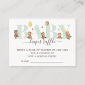 HoningBeer Diaper Raffle Enclosure Kaart (Voorkant)