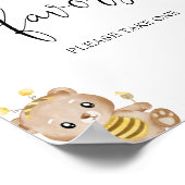 HoningBeer Favors Baby shower Poster (Hoek)