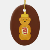 HoningBeer Keramisch Ornament (Voorkant)