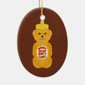 HoningBeer Keramisch Ornament (Achterkant)