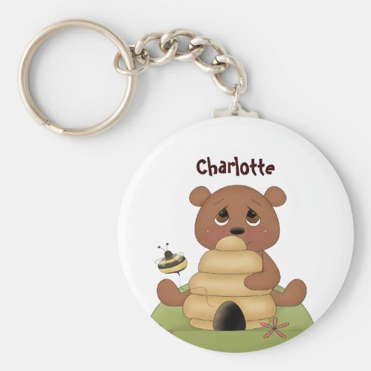 HoningBeer Sleutelhanger (Voorkant)