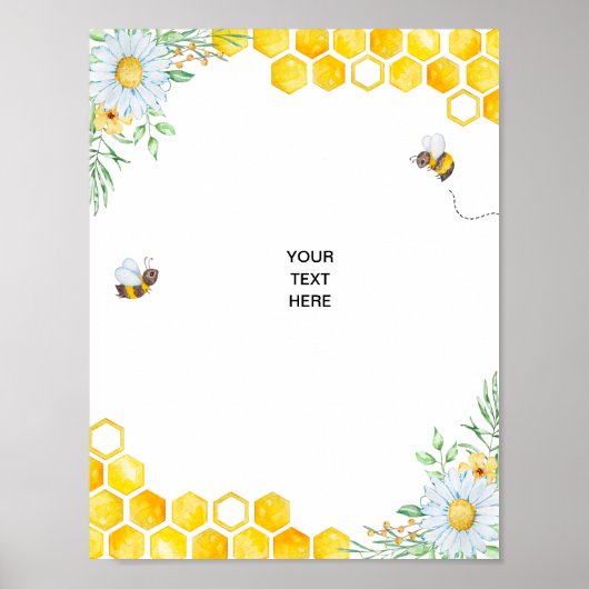 Honingbij Aangepaste Poster (Voorkant)