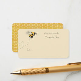 Honingbij Advies Baby Shower Informatiekaartje