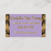 honingbij apiair Visitekaartje (Achterkant)