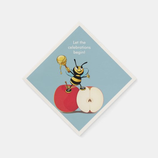 Honingbij appel Rosh HaShana Servet (Hoek)