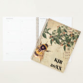 Honingbij Apple Blossoms en Bladmuziek Planner (Display)