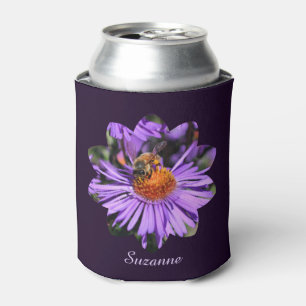 Honingbij Aster Flower Natuur Gepersonaliseerd Blikjeskoeler