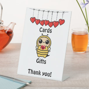 Honingbij Baby shower Kaarten & Geschenken Tafelbl Reclamebord Met Voetstuk