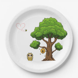 Honingbij Baby shower Papier Borden Papieren Bordje