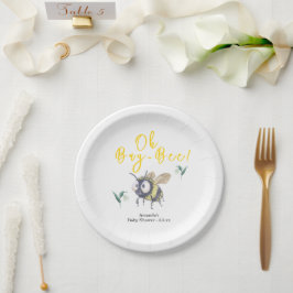 Honingbij Baby Shower Papieren Bordje