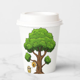 Honingbij Baby shower Papieren kopjes Bekers