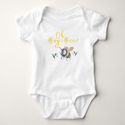 Honingbij Baby Shower Romper (Voorkant)