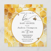 honingbij | Baby shower van bijen Kaart (Voorkant / Achterkant)