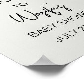 Honingbij baby shower welkom poster (Hoek)
