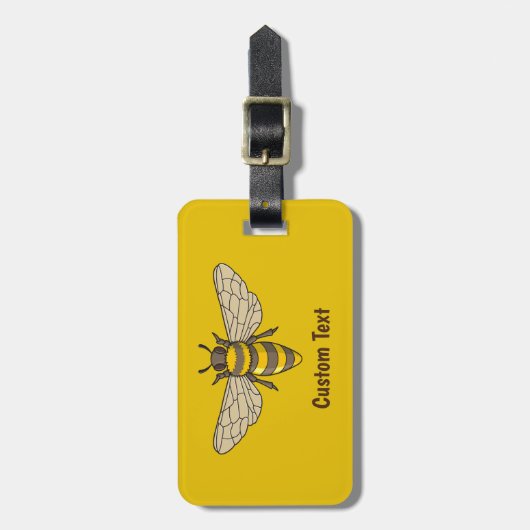 Honingbij Bagagelabel (Voorkant verticaal)