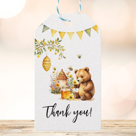 Honingbij Beer Baby Shower Bedankt Cadeaulabel