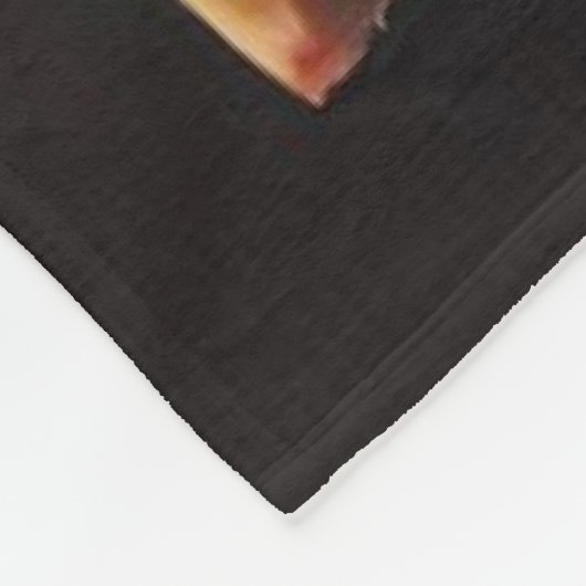 Honingbij bestuift een bloeiende heldere hibiscus fleece deken (Hoek)