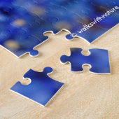 Honingbij: Bezige Californische Lila polinator Legpuzzel (Zijkant)