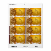 HONINGBIJ, BIJENHOUDER BIJENWAS SEAL ETIKET (Full Sheet)