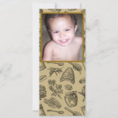 Honingbij Bijenkorf Verjaardagsfeestje Fotokaartje Kaart (Achterkant)