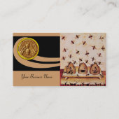 HONINGBIJ ,BIJENTEELT, APIARIST VISITEKAARTJE (Achterkant)